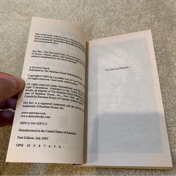 Star Wars New Jedi Order Series Force Heretic Trilogy Lot of 3 Paperback Books - Picture 16 of 16